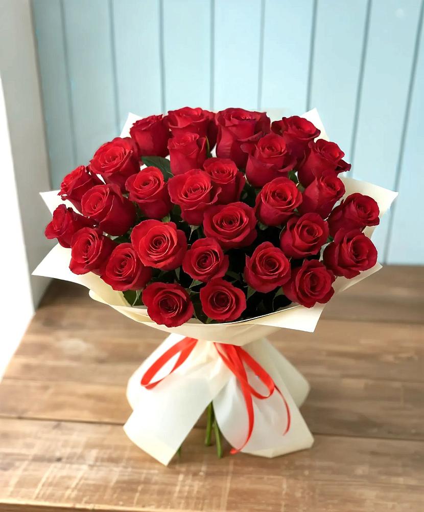 Букет 29 Красных роз в Ремонтном