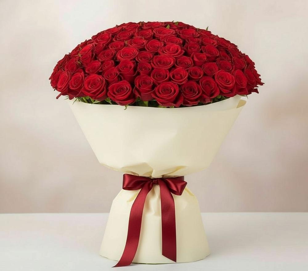 Букет 101 Красная роза Милано в Ремонтном