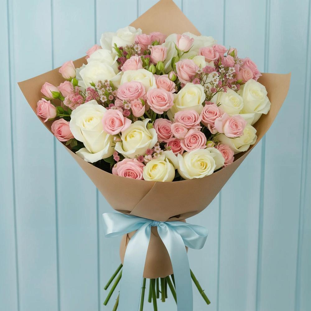 Букет цветов из: Розы в Ремонтном