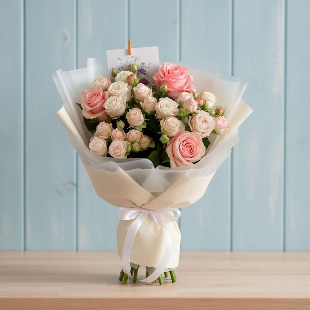 Букет цветов из: Розы в Ремонтном