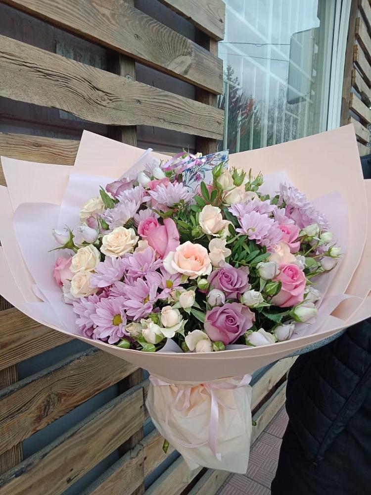 Букет цветов из: Розы и Хризантемы в Ремонтном