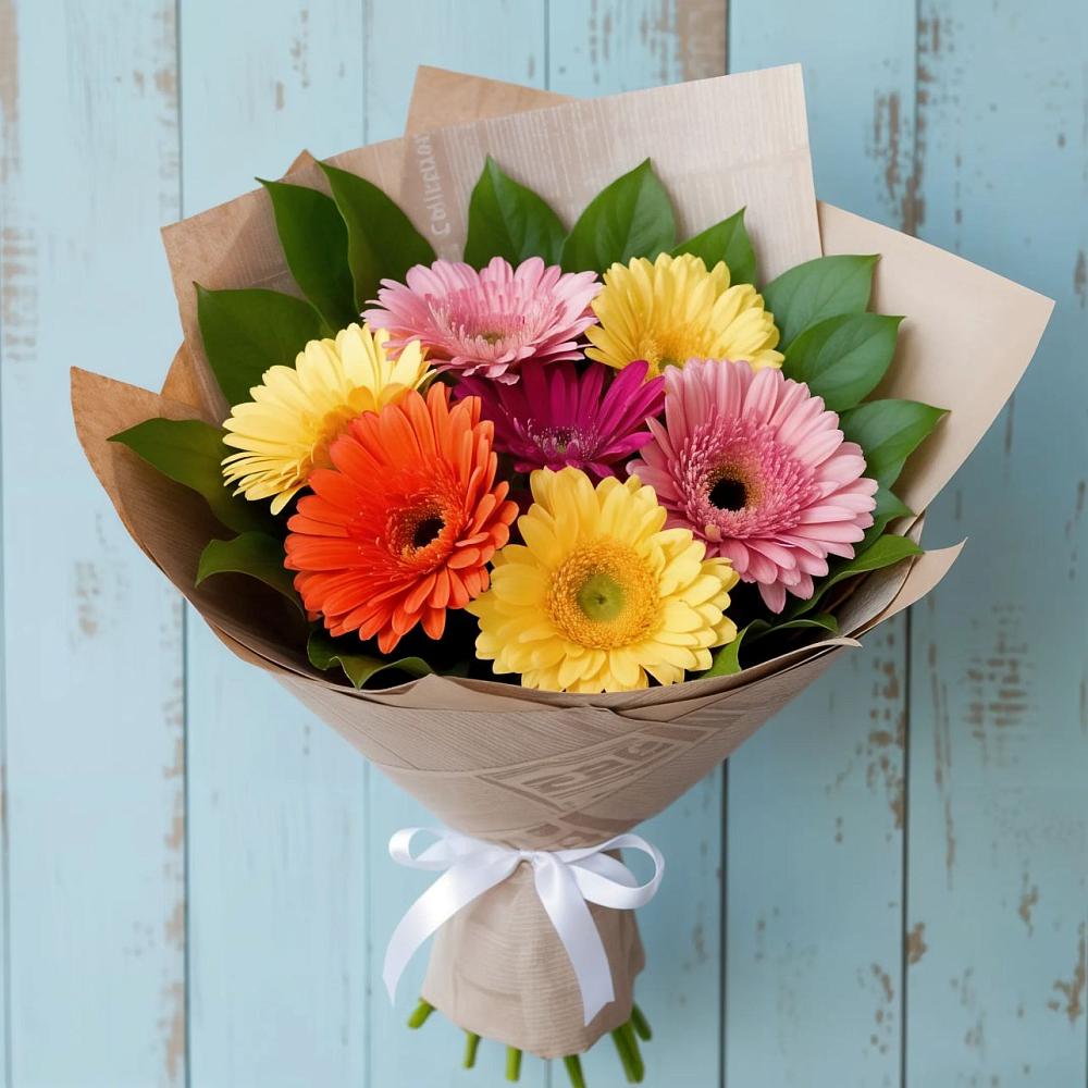 Букет цветов из: Герберы в Ремонтном