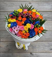 Букет цветов из:  Розы и Хризантемы в Ремонтном