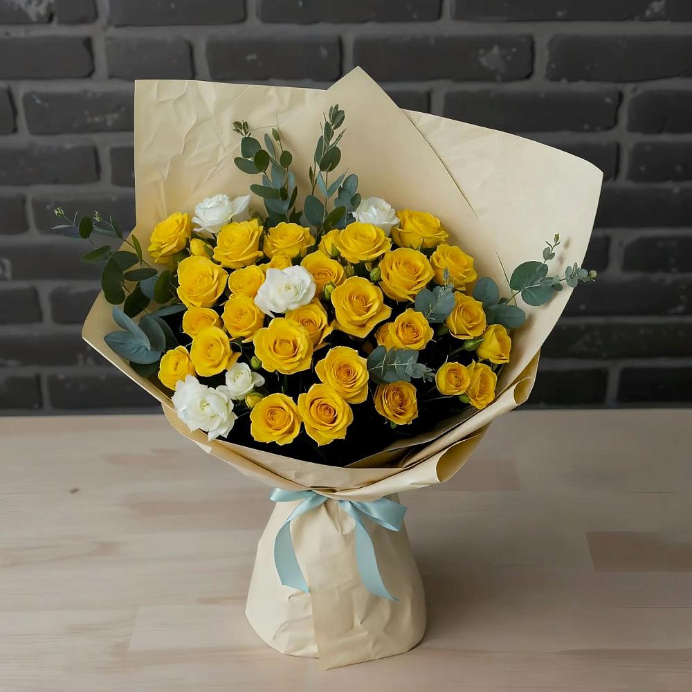 Букет цветов из: Розы в Ремонтном