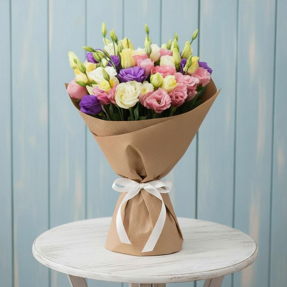 Букет цветов из: Лизиантусы в Ремонтном