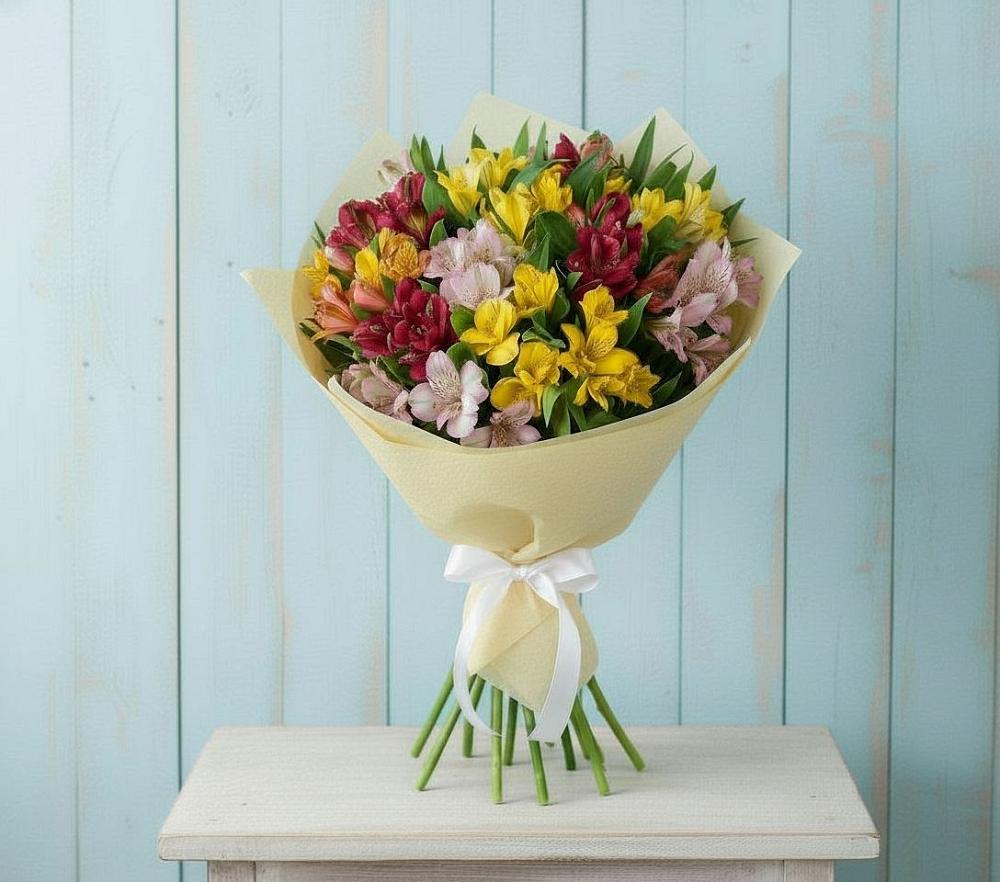 Букет цветов из: Альстромерии в Ремонтном