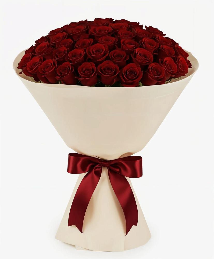 Букет 101 Бордовая роза Блэк Бакарра в Ремонтном